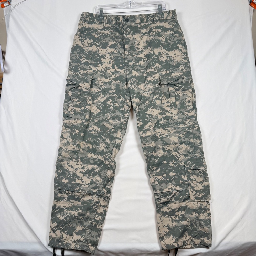 Military Digital Camo Cargo Pants Mens Large Regular Ripstop 8415-01-519-8435